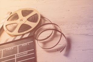Master Film Teaser Filmrolle und -klappe