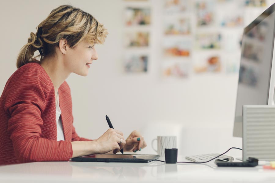 Den größten Teil der Kreativarbeit machst du digital.